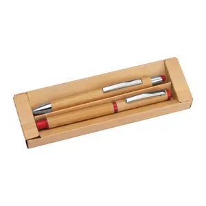 Set de scris din bambus