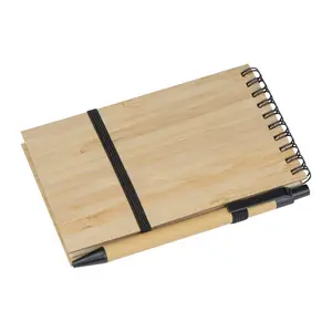 Bloc notes cu copertă din bambus A6