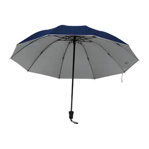 Umbrelă pliabilă cu interior argintiu