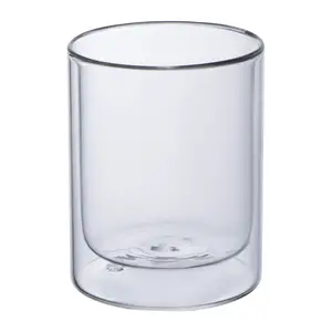 Pahar din sticlă cu perete dublu, 330 ml